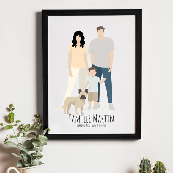 My family – Cadeau personnalisé – Henriette & Co