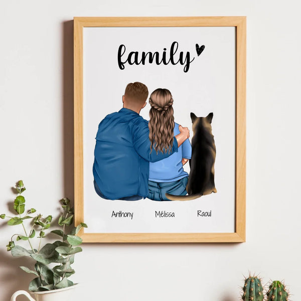 FAMILY DOG-CAT – Cadeau personnalisé – Henriette & Co