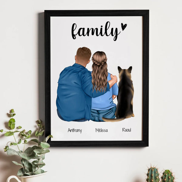 FAMILY DOG-CAT – Cadeau personnalisé – Henriette & Co