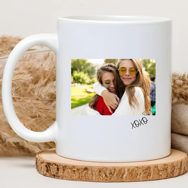 Mug photo personnalisé sublimé en céramique blanche — fabrication dans l'atelier henrietteandco