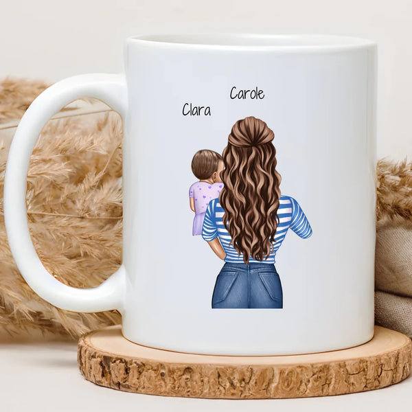 Mug personnalisé maman et enfants avec les prénoms - cadeau fête des mères