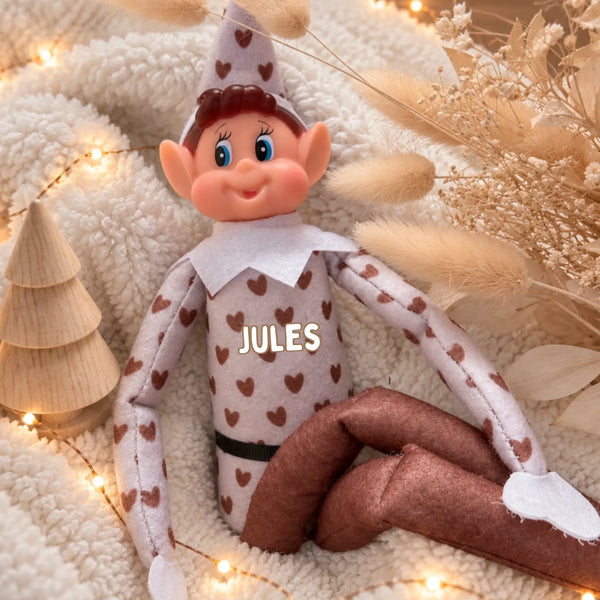 Lutin farceur avec le prénom de l'enfant imprimé sur sa tenue
