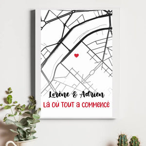 Map B&W – Cadeau personnalisé – Henriette & Co