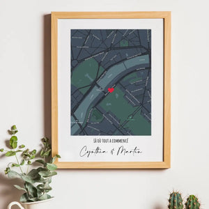 Map Love – Cadeau personnalisé – Henriette & Co
