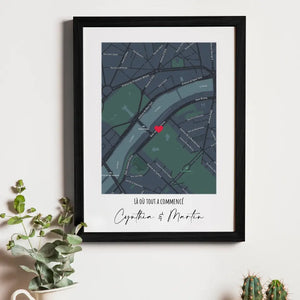 Map Love – Cadeau personnalisé – Henriette & Co