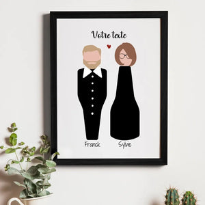 Minimalist love – Cadeau personnalisé – Henriette & Co