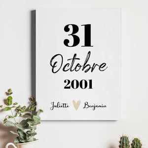 Date symbolique – Cadeau personnalisé – Henriette & Co
