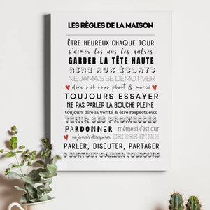 Règles De La Maison – Cadeau personnalisé – Henriette & Co