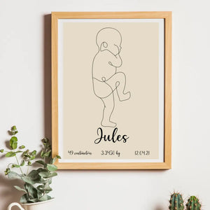 Baby Drawing – Cadeau personnalisé – Henriette & Co