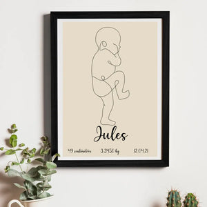 Baby Drawing – Cadeau personnalisé – Henriette & Co