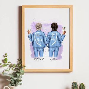 Besties – Cadeau personnalisé – Henriette & Co