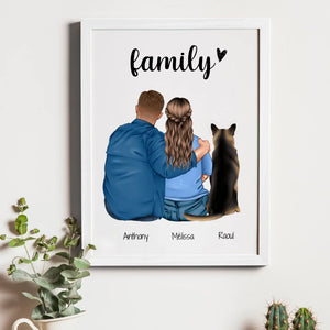 FAMILY DOG-CAT – Cadeau personnalisé – Henriette & Co