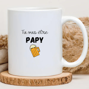 Tu vas être papy – Cadeau personnalisé – Henriette & Co