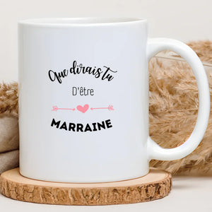 Que dirais tu d'être la marraine – Cadeau personnalisé – Henriette & Co