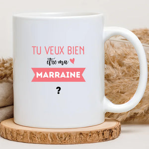 Tu veux bien être ma marraine ? – Cadeau personnalisé – Henriette & Co