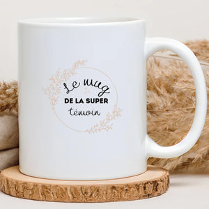 Le mug de la super témoin – Cadeau personnalisé – Henriette & Co