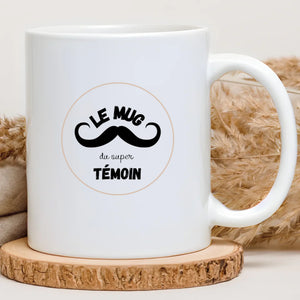 Le mug du super témoin – Cadeau personnalisé – Henriette & Co