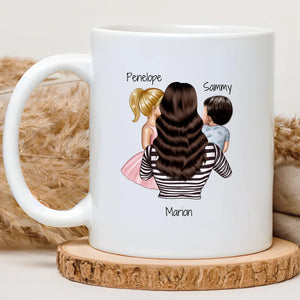 Mum of girl and boy – Cadeau personnalisé – Henriette & Co