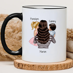 Mum of girl and boy – Cadeau personnalisé – Henriette & Co