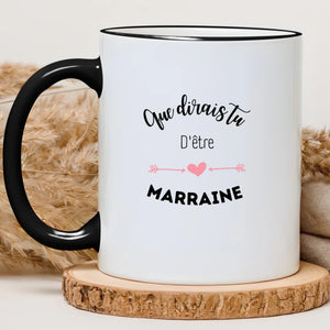 Que dirais tu d'être la marraine – Cadeau personnalisé – Henriette & Co
