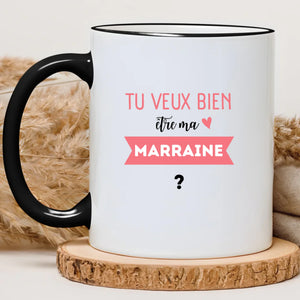Tu veux bien être ma marraine ? – Cadeau personnalisé – Henriette & Co