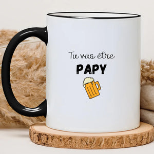 Tu vas être papy – Cadeau personnalisé – Henriette & Co