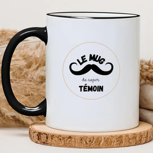 Le mug du super témoin – Cadeau personnalisé – Henriette & Co