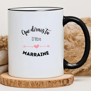 Que dirais tu d'être la marraine – Cadeau personnalisé – Henriette & Co