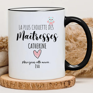 Chouette maîtresse – Cadeau personnalisé – Henriette & Co