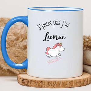 J'peux pas j'ai licorne – Cadeau personnalisé – Henriette & Co