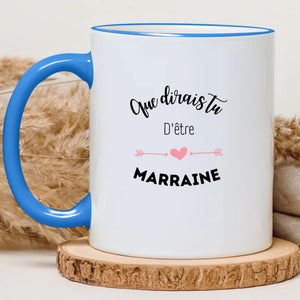 Que dirais tu d'être la marraine – Cadeau personnalisé – Henriette & Co