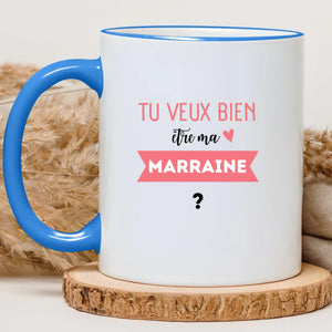 Tu veux bien être ma marraine ? – Cadeau personnalisé – Henriette & Co