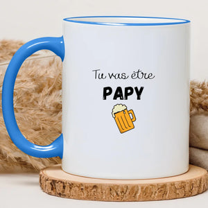 Tu vas être papy – Cadeau personnalisé – Henriette & Co