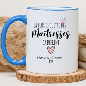 Chouette maîtresse – Cadeau personnalisé – Henriette & Co