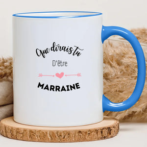 Que dirais tu d'être la marraine – Cadeau personnalisé – Henriette & Co