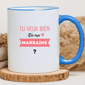 Tu veux bien être ma marraine ? – Cadeau personnalisé – Henriette & Co