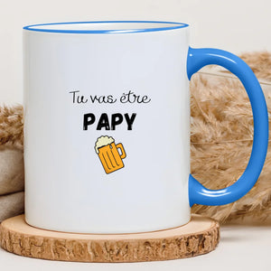 Tu vas être papy – Cadeau personnalisé – Henriette & Co