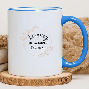Le mug de la super témoin – Cadeau personnalisé – Henriette & Co
