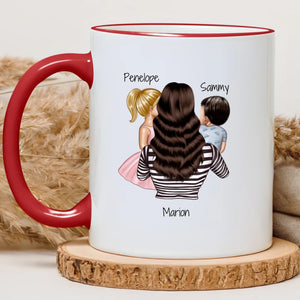 Mum of girl and boy – Cadeau personnalisé – Henriette & Co