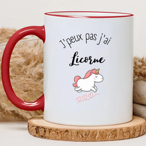 J'peux pas j'ai licorne – Cadeau personnalisé – Henriette & Co