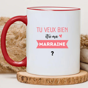 Tu veux bien être ma marraine ? – Cadeau personnalisé – Henriette & Co