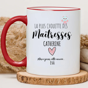Chouette maîtresse – Cadeau personnalisé – Henriette & Co