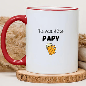 Tu vas être papy – Cadeau personnalisé – Henriette & Co