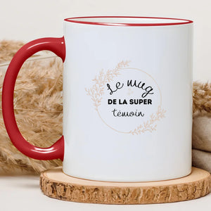 Le mug de la super témoin – Cadeau personnalisé – Henriette & Co