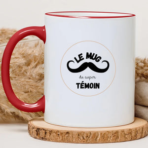 Le mug du super témoin – Cadeau personnalisé – Henriette & Co