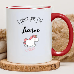 J'peux pas j'ai licorne – Cadeau personnalisé – Henriette & Co
