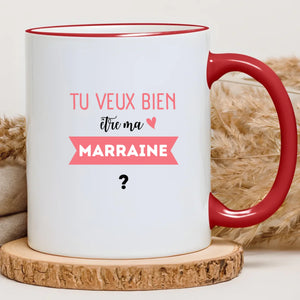 Tu veux bien être ma marraine ? – Cadeau personnalisé – Henriette & Co