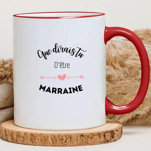 Que dirais tu d'être la marraine – Cadeau personnalisé – Henriette & Co