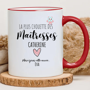 Chouette maîtresse – Cadeau personnalisé – Henriette & Co