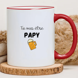 Tu vas être papy – Cadeau personnalisé – Henriette & Co
